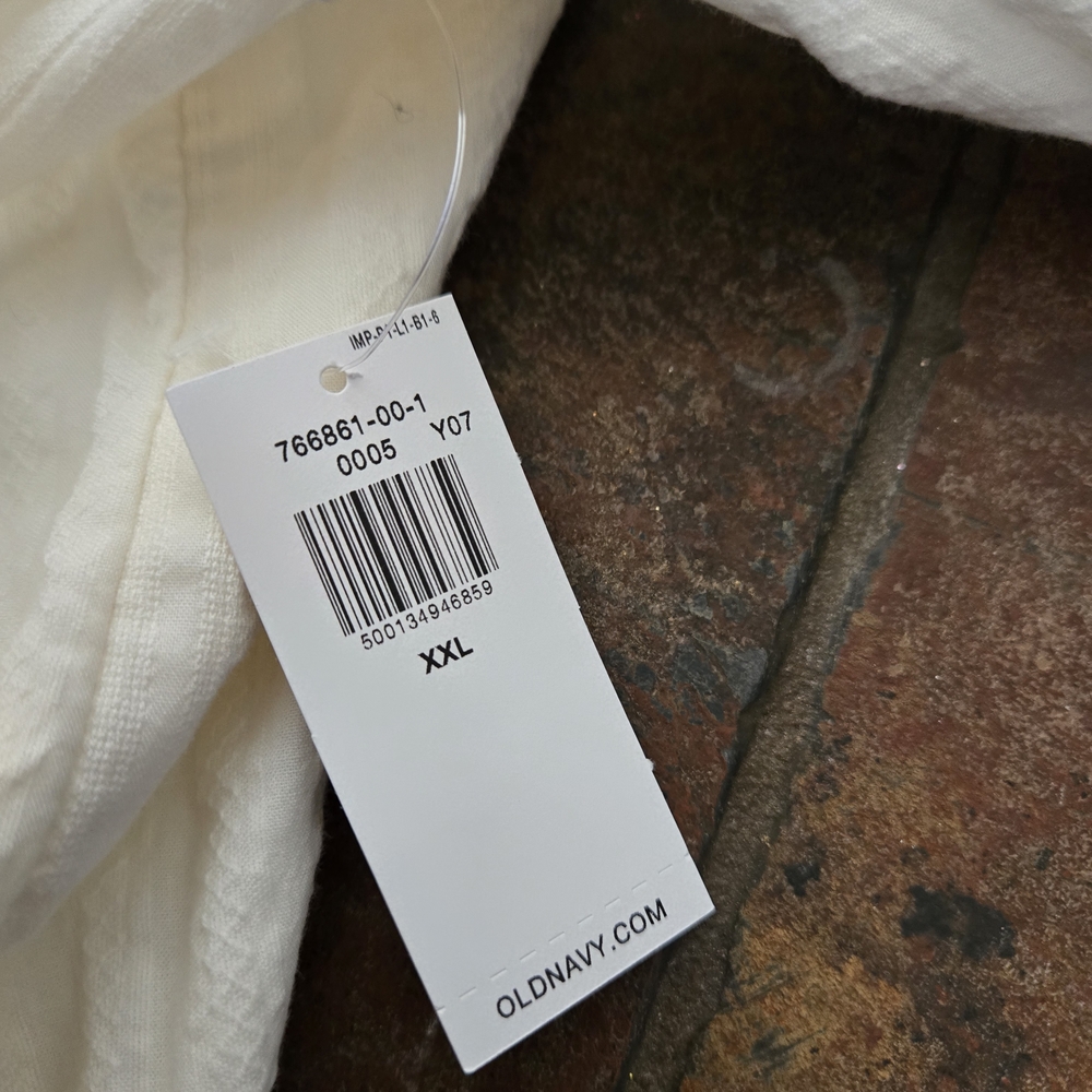 NWT Old Navy Off-Shoulder Peasant Dress – XXL (Cream) - Picture 4 of 5